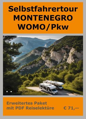 (SMW02) Selbstfahrer Montenegro - Womo/PKW Basis 2025 plus digital/PDF-Lektüre