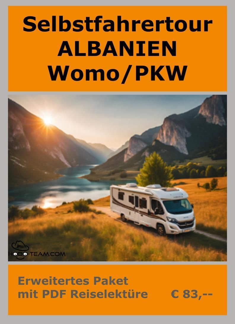 (SAW02) Selbstfahrer Albanien - Womo/PKW Basis 2025 plus digital/PDF-Lektüre
