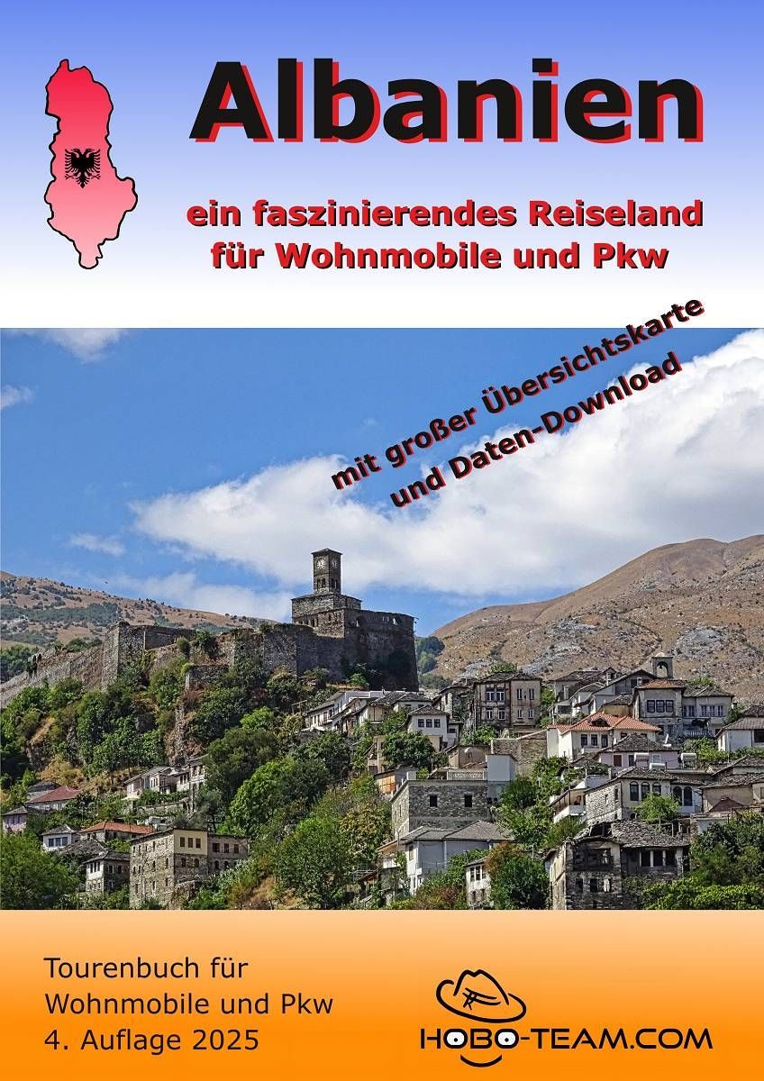 (AL01) - Albanien Tourenbuch für Wohnmobile und Pkw 2025 - DIN-A4 Broschüre