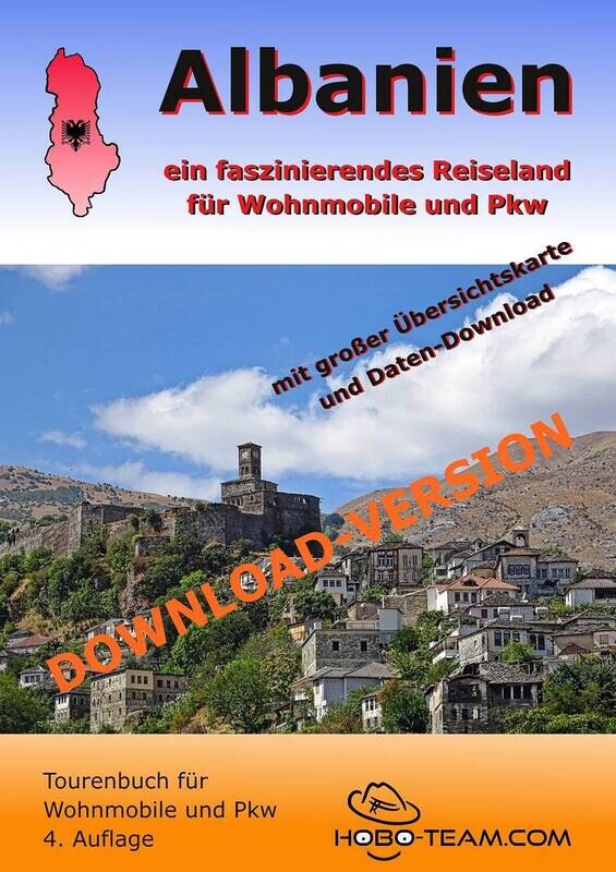 (AL01DEDL) - Albanien Tourenbuch für Wohnmobile und Pkw 2025 - digital/PDF-Download-Version