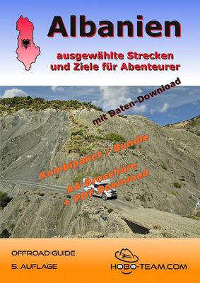 (AL02DEBRDL) - Albanien Offroad-Guide - Kombipaket - DIN-A4 Broschüre + digital/PDF-Download-Version