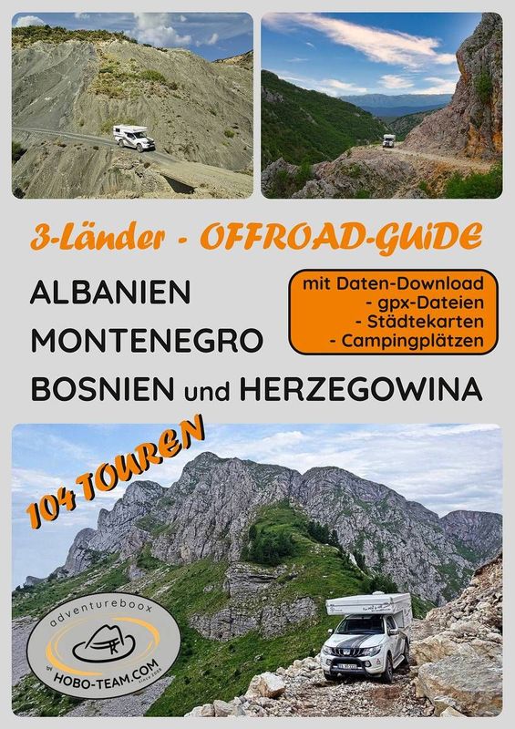 (3L01DEBR) - BITTE AUF AMAZON BESTELLEN - 3-Länder Offroad-Guide - Bosnien und Herzegowina, Montenegro und Albanien - Buch