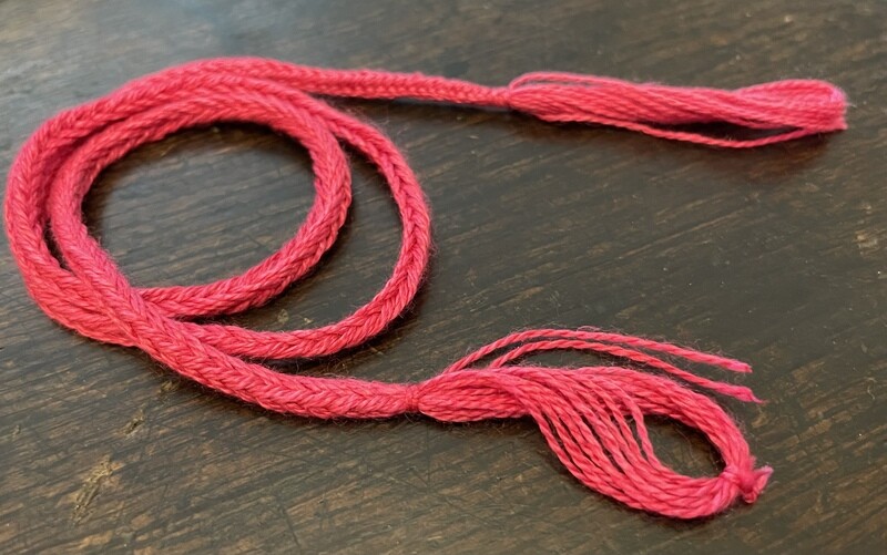 Silk Lace/Arming Point Fingerloop braid (c.35-40cm)