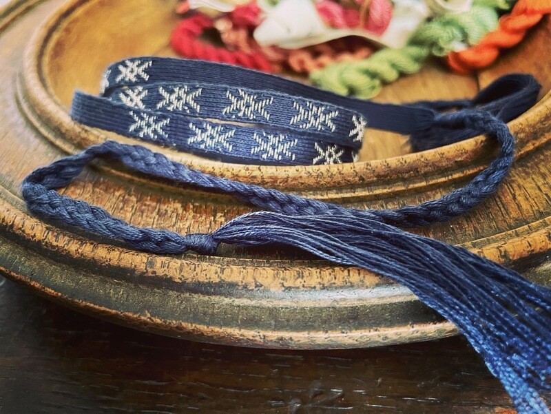 Silk &amp; Silver Brocade Fillet Headband