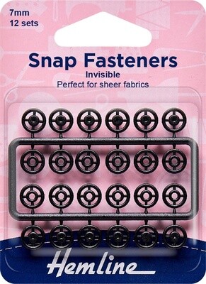 Snap Fastners - Invisible/7mm