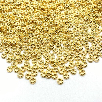 Flower Spacers - Gold