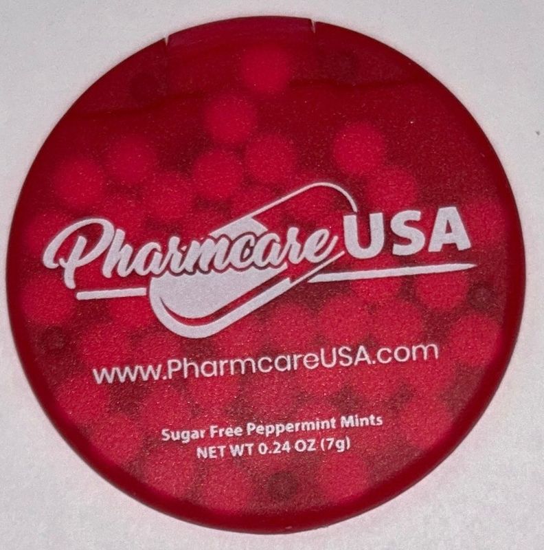 Pill-Shaped Mint Tin - 50 Pack