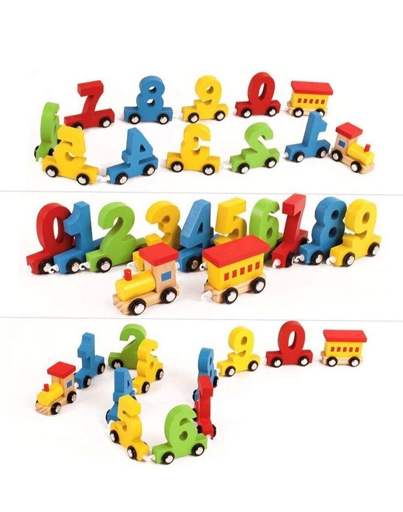 Wooden Train Numbers