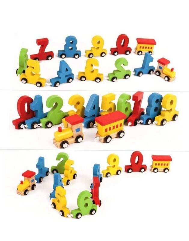 Wooden Train Numbers