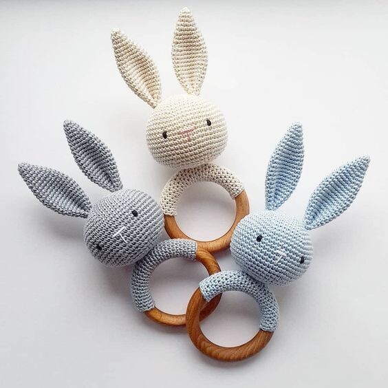 Rabbet Holder Teether baby