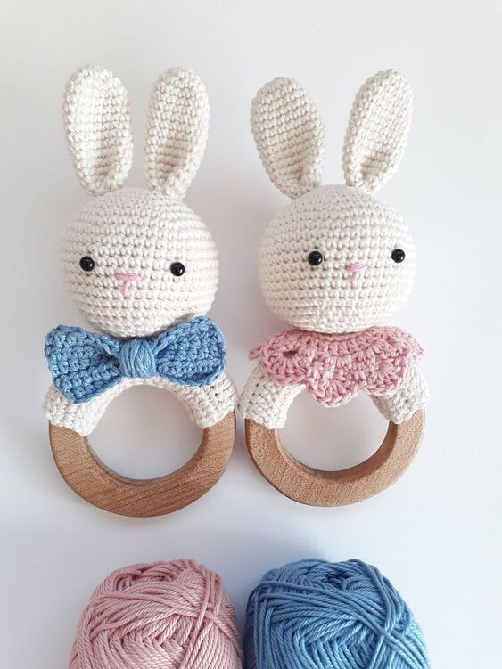 WHITE RABBET BABY TOY
