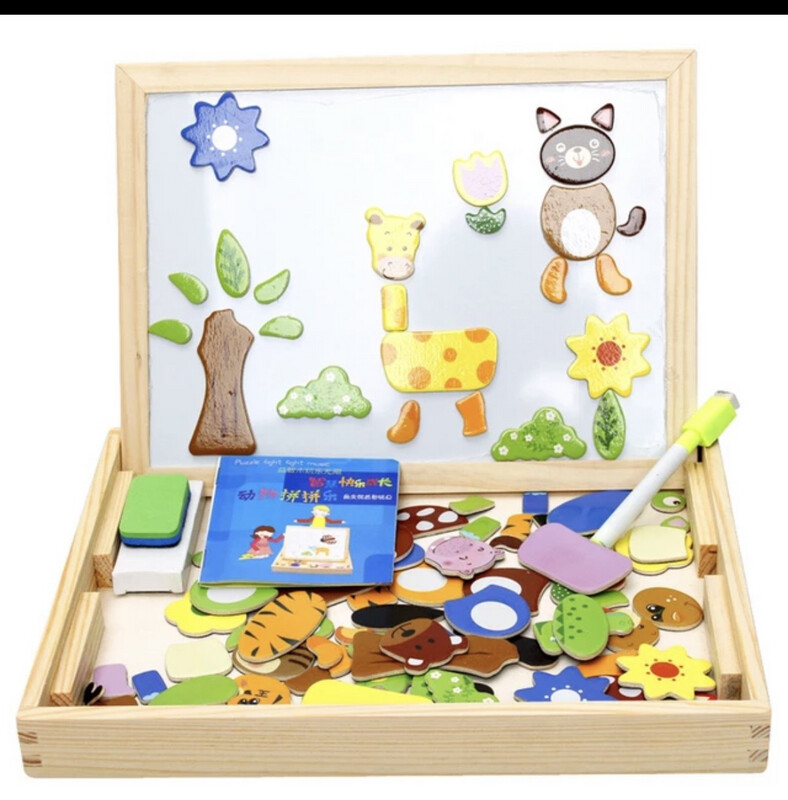 Wooden Baby Magnetic Puzzle