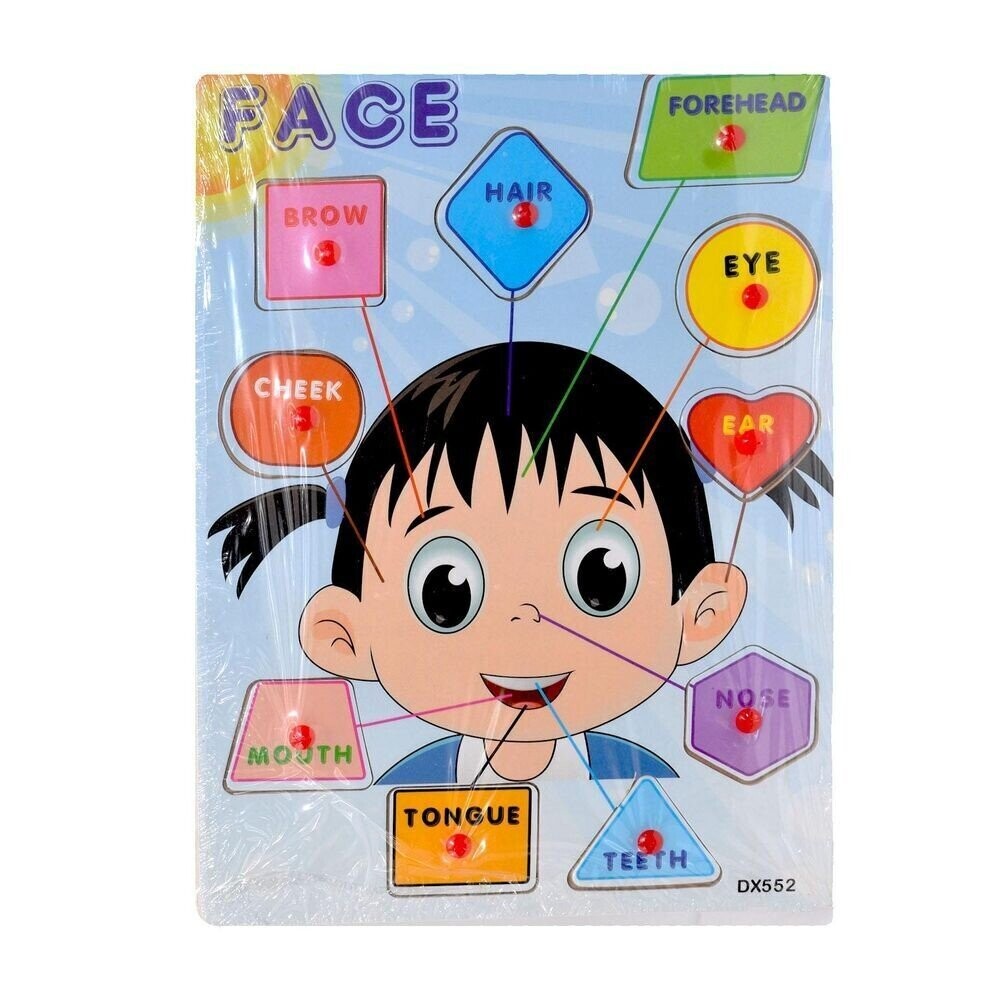 Body parts puzzle, Type: Head Parts