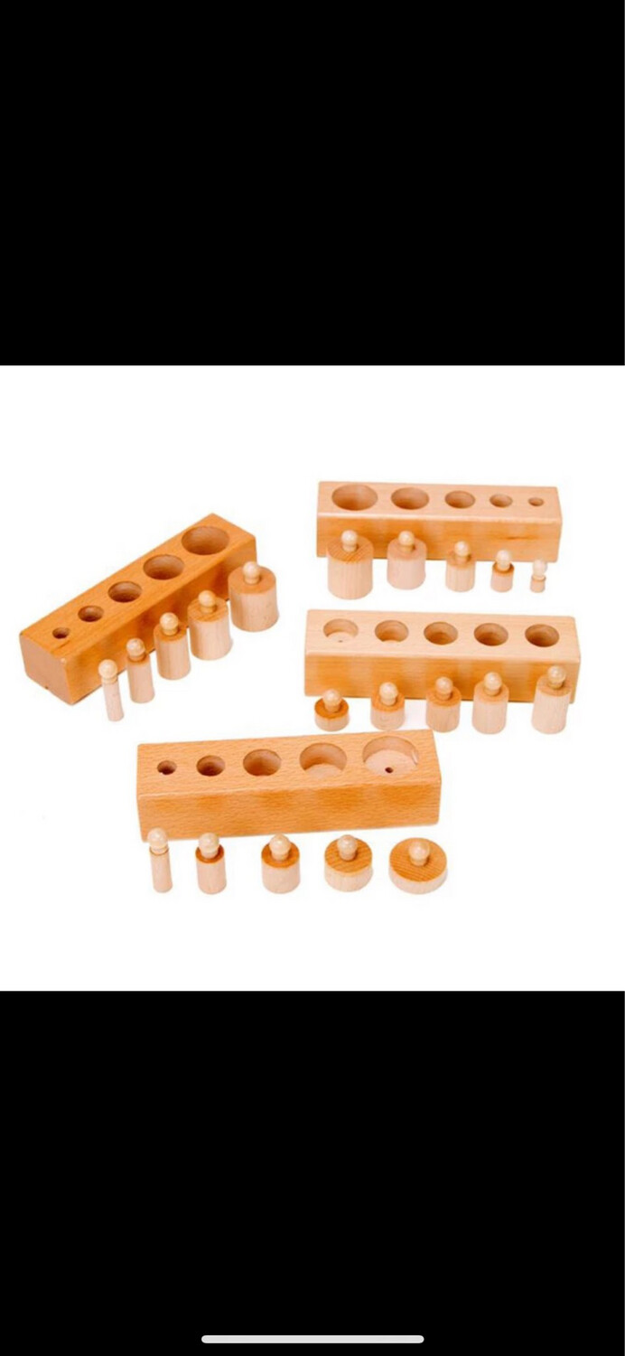 Montessori Cylinder Socket Puzzles