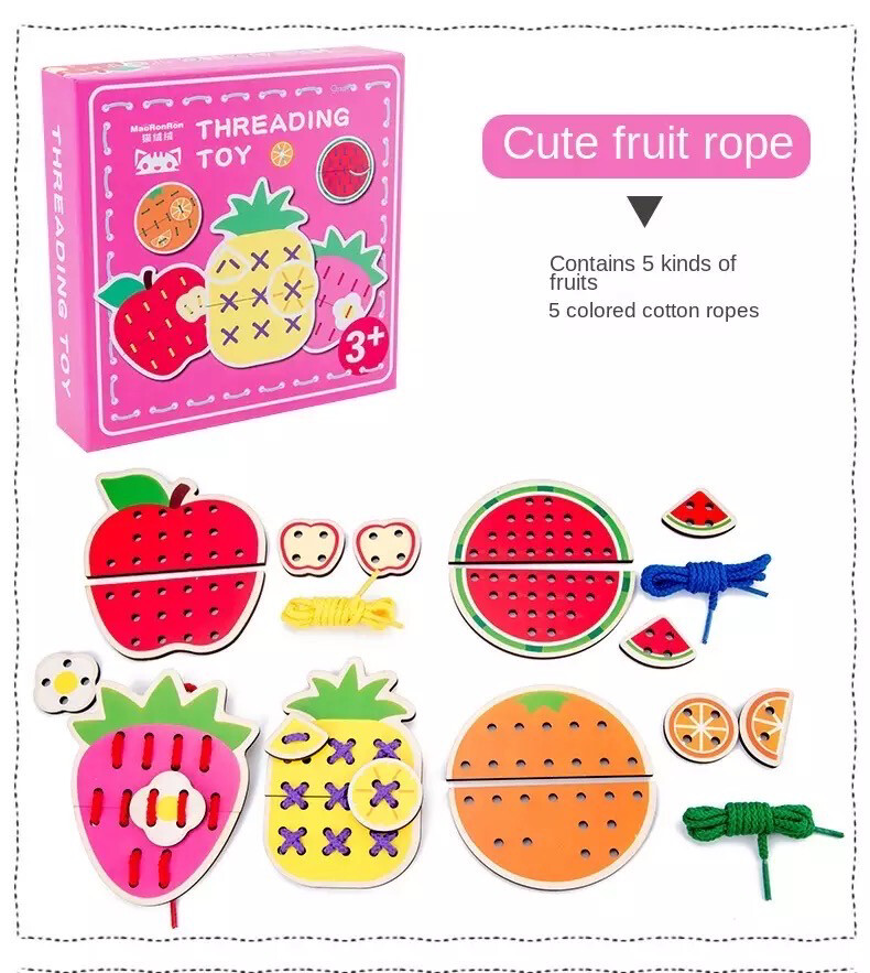Threading Toy, Type: Fruit Rope