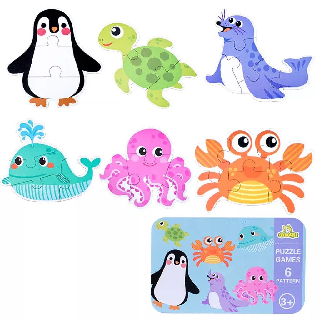 Cognitive Puzzle, Type: Sea Animals