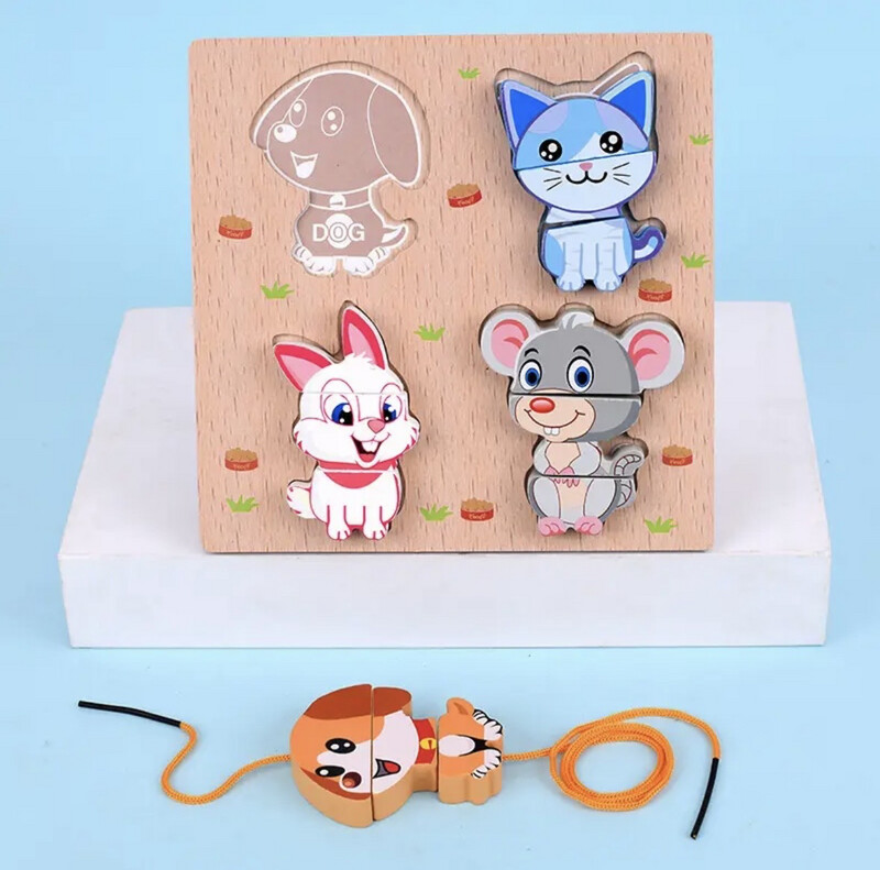 2 In 1 Puzzle&Rope Toy