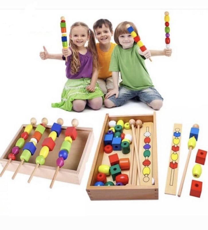 wooden Beads Sequence Toy