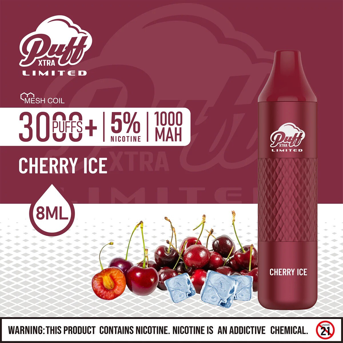 Puff Xtra Limited 5%  Cherry Ice
