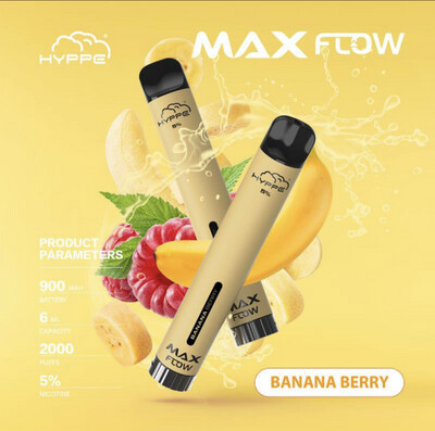 Hyppe Max Flow 5% Banana Berry