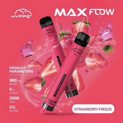 Hyppe Max Flow 5% Strawberry Freeze