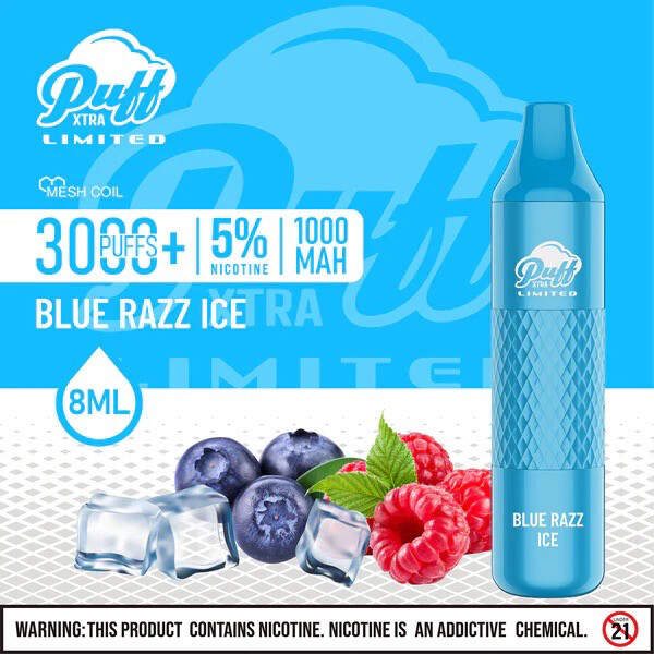 Puff Xtra Limited 5% Blue Razz Ice