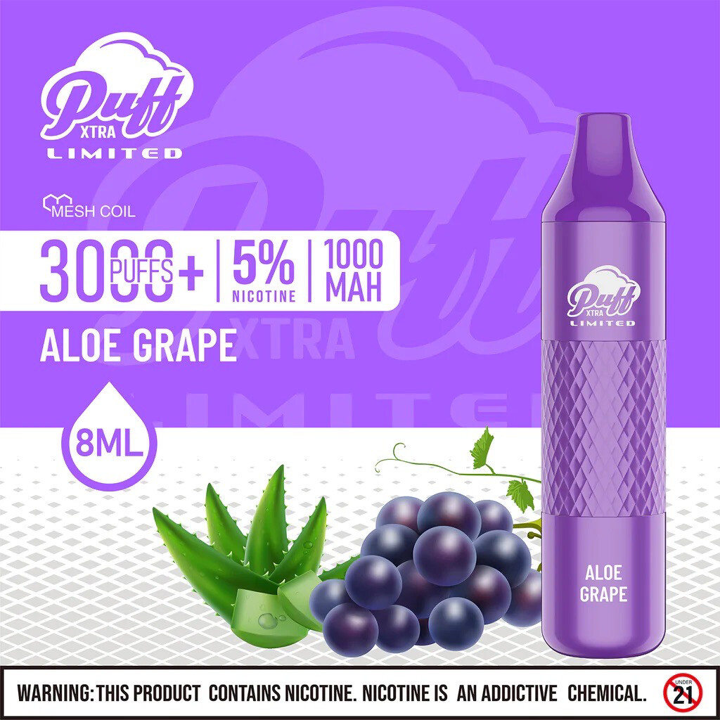 Puff Xtra Limited 5% Aloe Grape