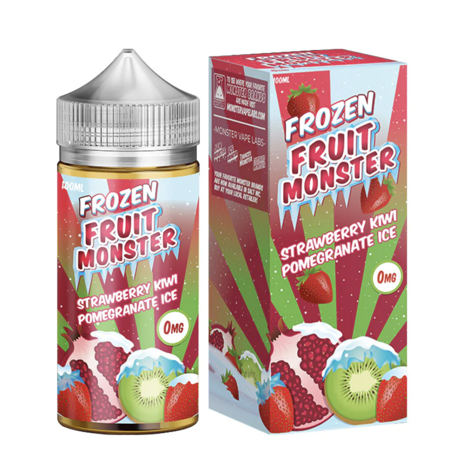 Frozen Fruit Monster Strawberry Kiwi Pomegranate Ice 0mg