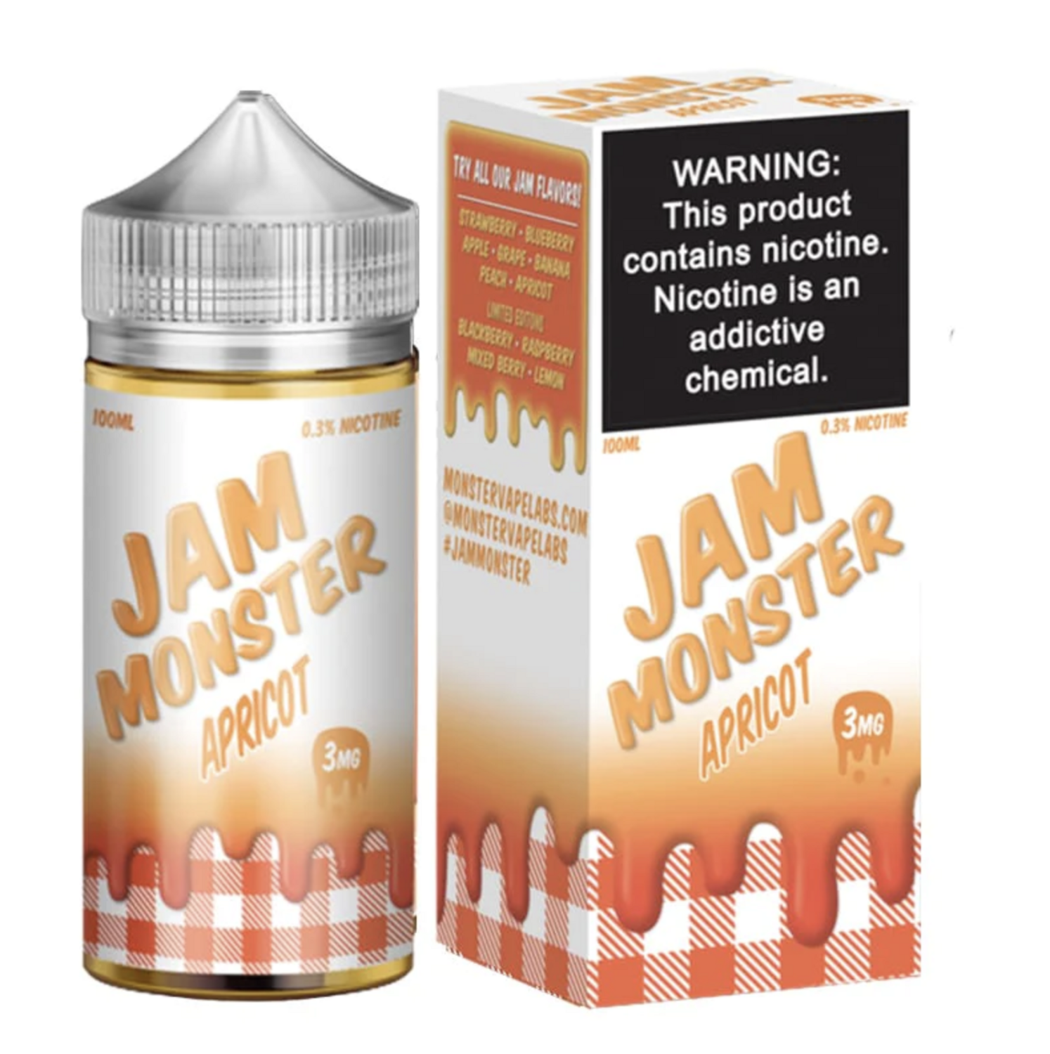 Jam Monster Apricot 3mg