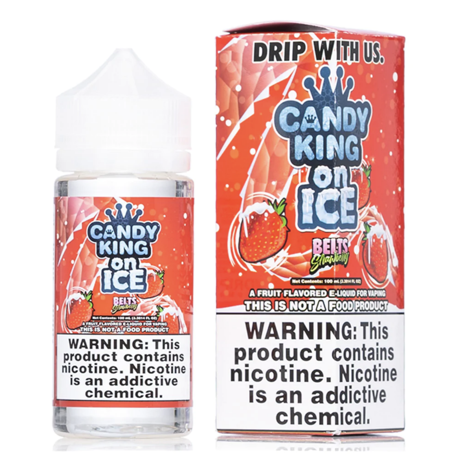 Candy King Ice Belts Strawberry 0mg