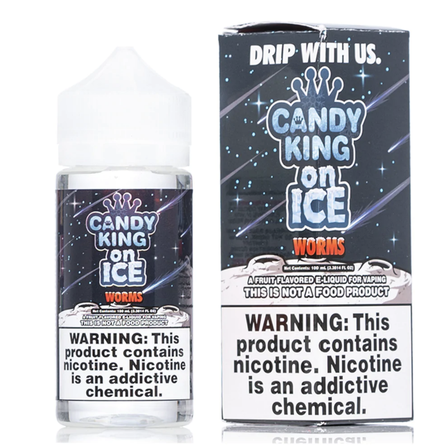 Candy King On Ice Sour Worms 0mg