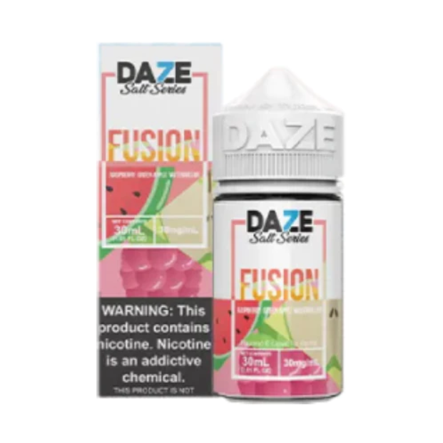 Daze Fusion Salt 30ml Raspberry Green Apple Watermelon 50mg