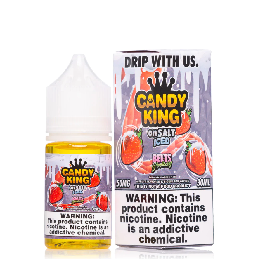 Candy King Salt Iced Belts Strawberry 50mg