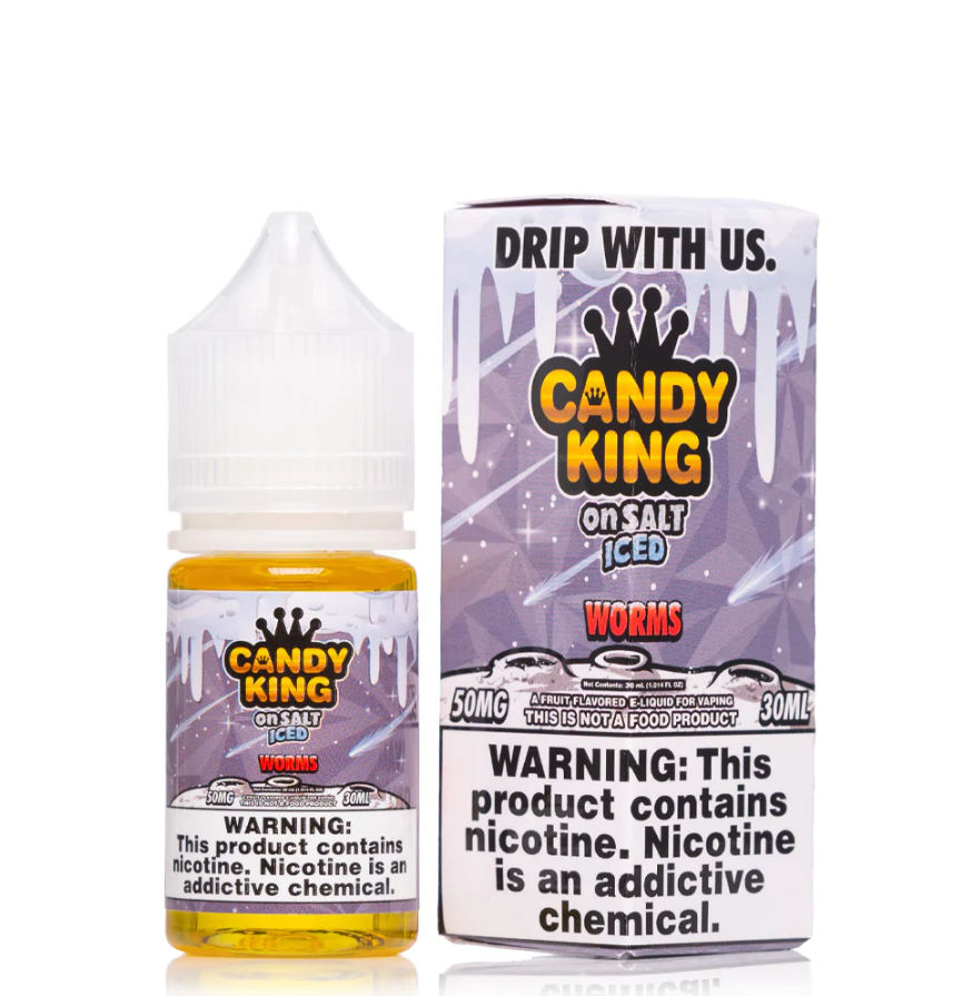 Candy King Salt Iced Worms 35mg