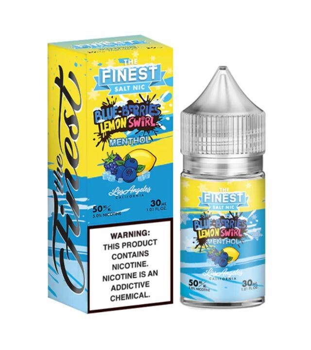 The Finest Salt Nic Blue Berries Lemon Swirl Menthol 30mg