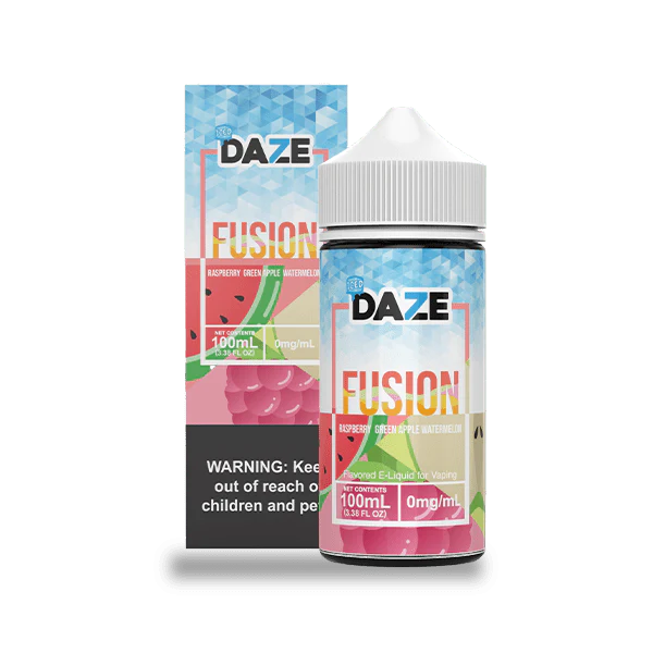 Daze Fusion 100ml Raspberry Green Apple Watermelon Iced 3mg