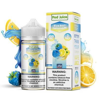 Pod Juice Blue Razz Lemonade 3mg