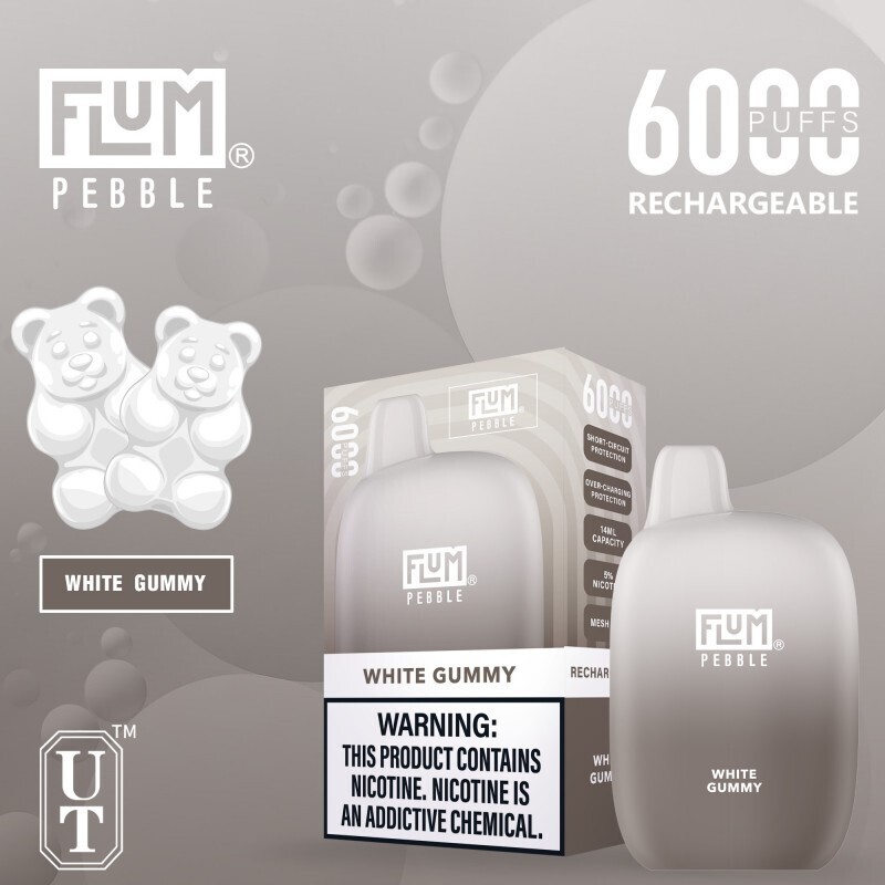 Flum 5% Pebble White Gummy