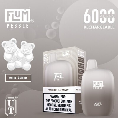Flum Pebble 5% 6000 White Gummy
