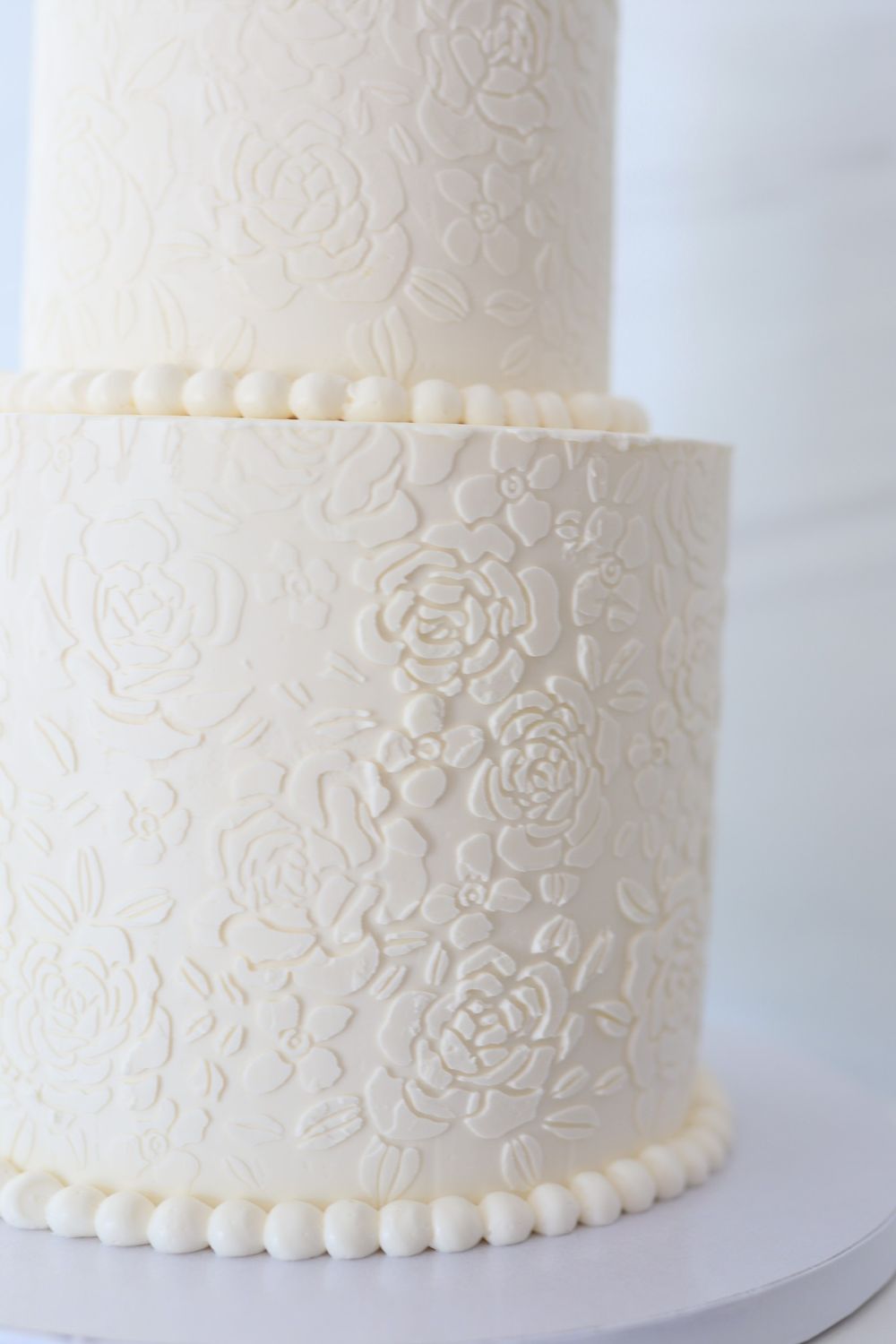 Stenciled Buttercream Cake