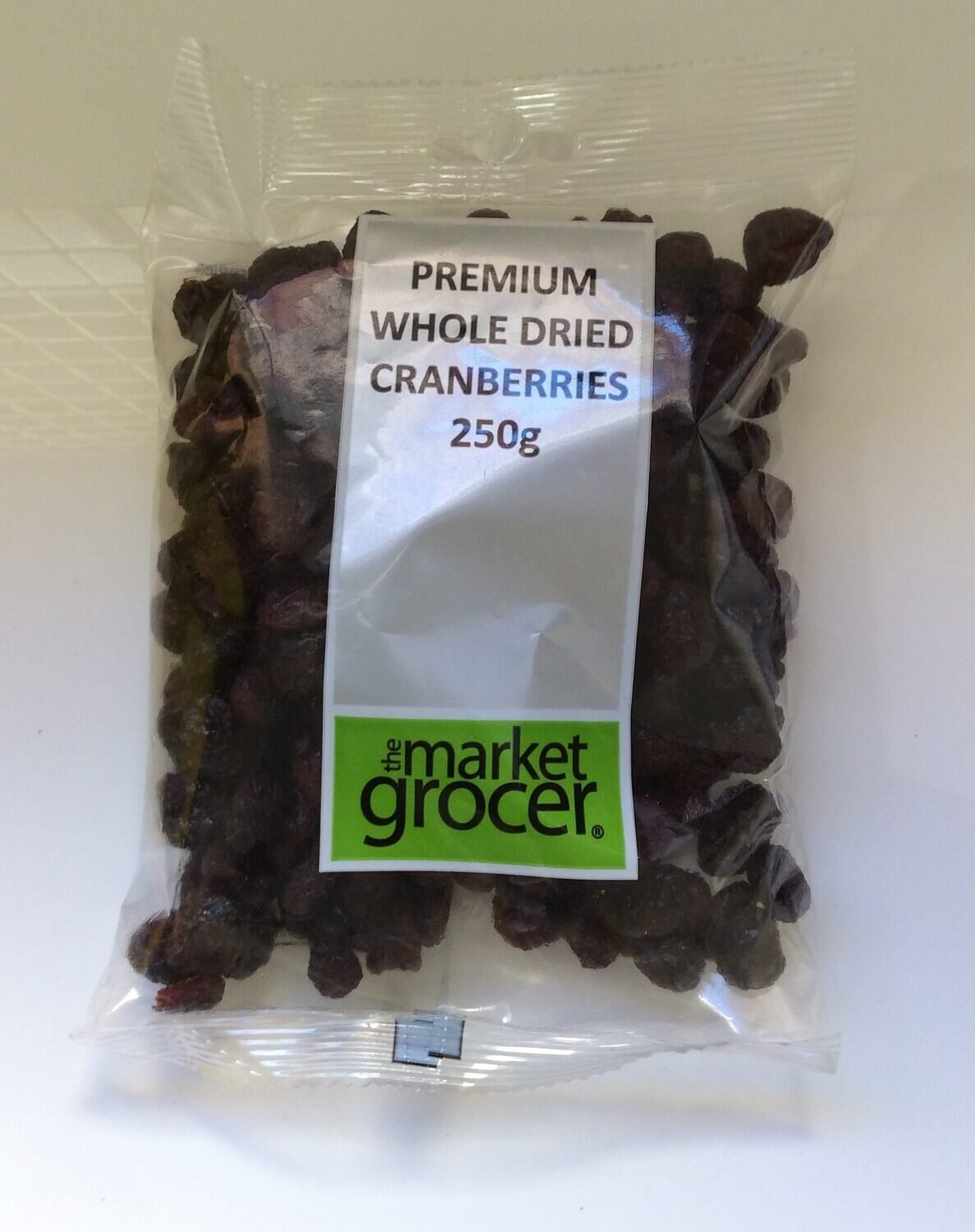 PREMIUM WHOLE DRIED CRABERRIES (250G)