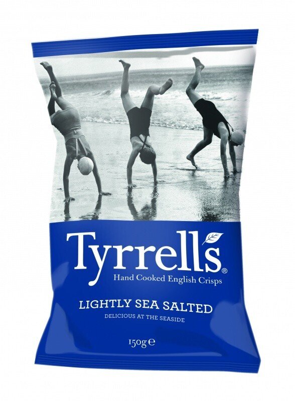 TYRRELLS LIGHTLY SEA SALTED CHIPS (150G)