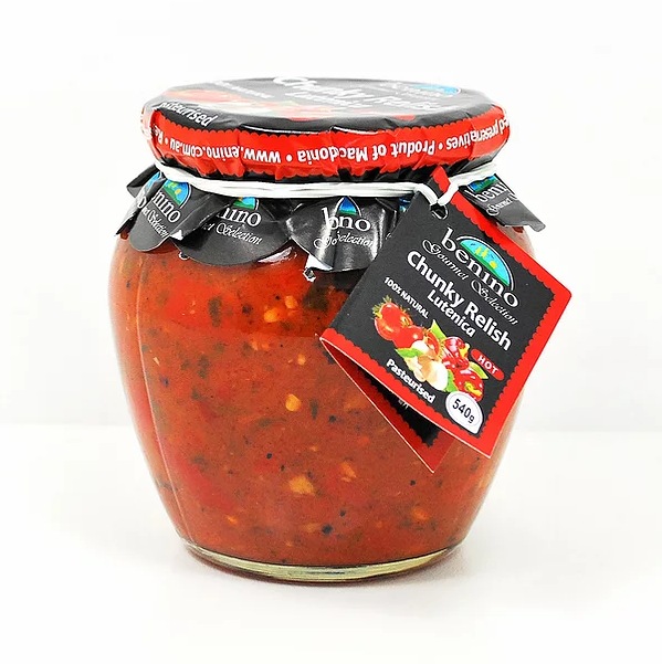 BENINO CHUNKY RELISH LUTENICA PASTEURISED HOT (100% NATURAL)