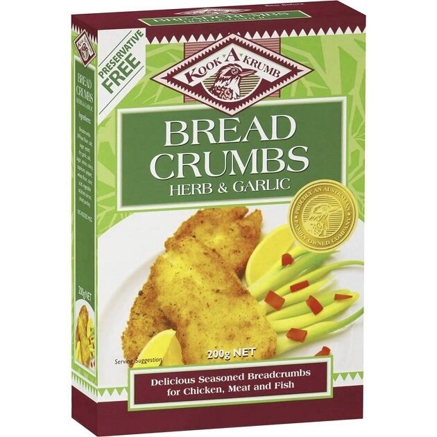 KOOK-A-KRUMB BREAD CRUMBS HERB & GARLIC (200G)