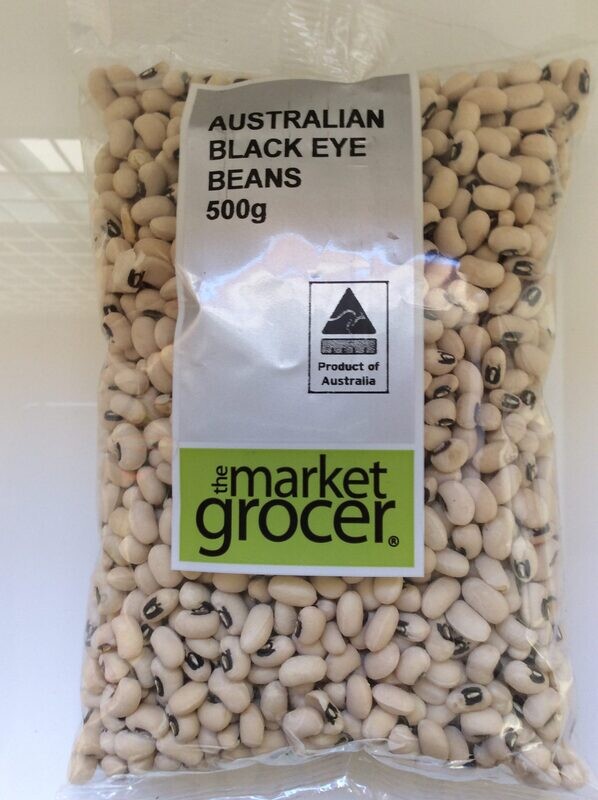 AUSTRALIAN BLACK EYE BEANS (500G)