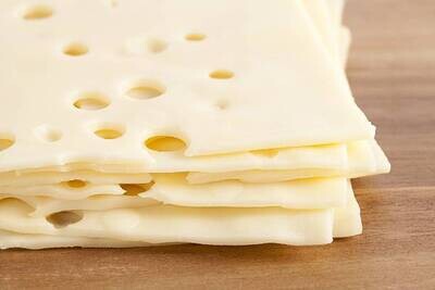 NATURAL SWISS CHEESE SLICES (1KG PACK)