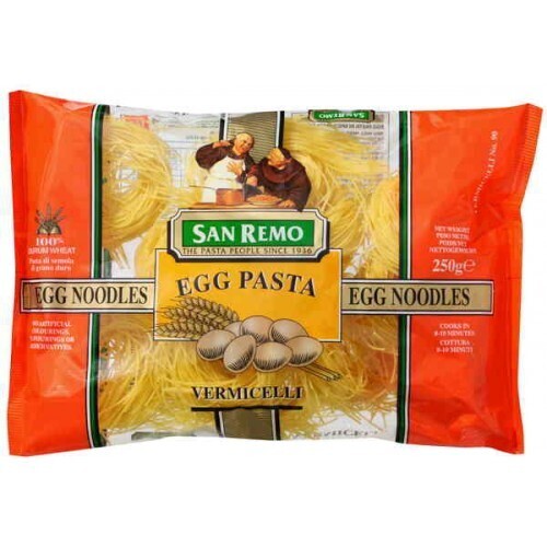 2 packets of SAN REMO EGG NOODLE PASTA (1KG)