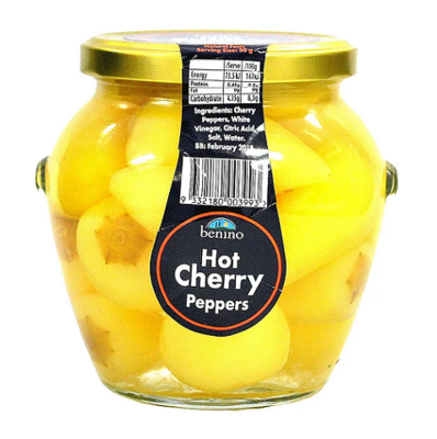 BENINO HOT CHERRY PEPPERS (500g)