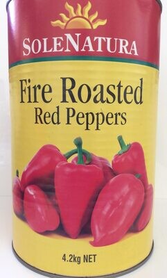 SOLENATURA FIRE ROASTED RED PEPPERS (4.2KG)