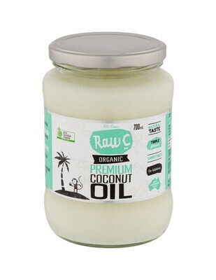 RAW C PREMIUM ORGANIC COCONUT OIL (700ML)